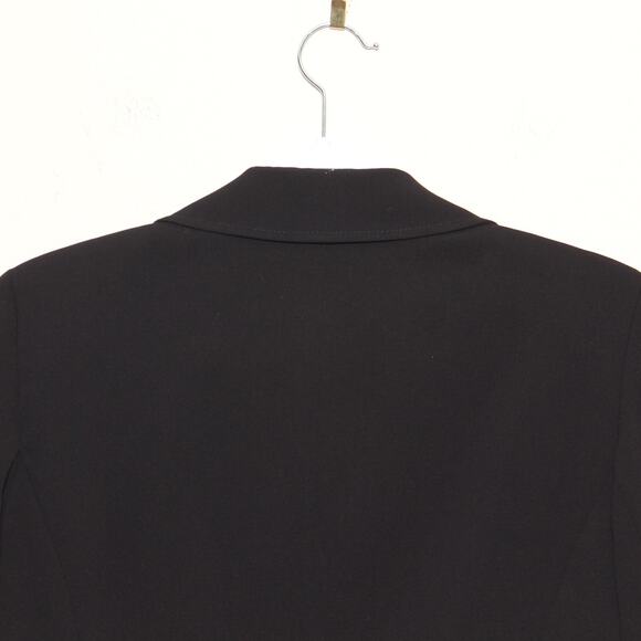 Doncaster Snap Buckle Front Black Blazer Size 6 - Picture 8 of 11